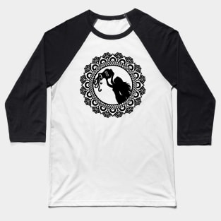 Aquarius Zodiac Mandala Baseball T-Shirt